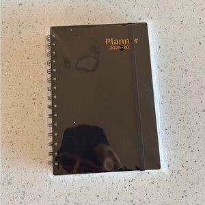 NWT Black Compact Spiral Planner 2025-2026